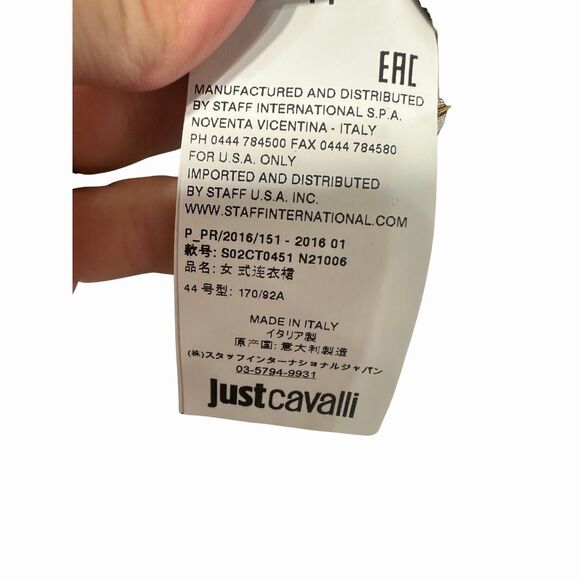 Just Cavalli Floral Print Cap Sleeve Sheath Mini Dress Black Size 44 - Picture 6 of 6